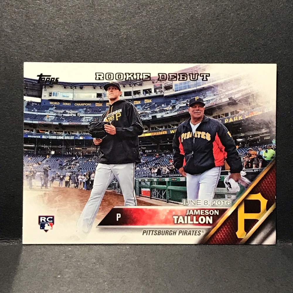 2016 Topps Update Series Jameson Taillon Rookie Debut RC #US157 Pirates Yankees